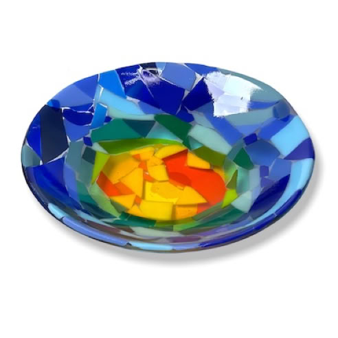  fused glass bowl