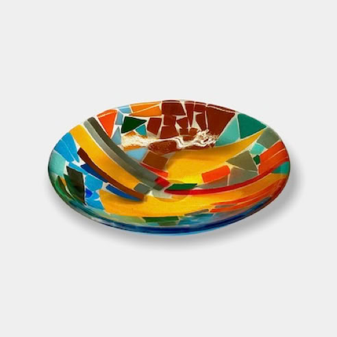 fused glass bowl