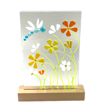 fused glass light bar