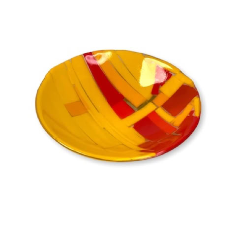 fused glass bowl