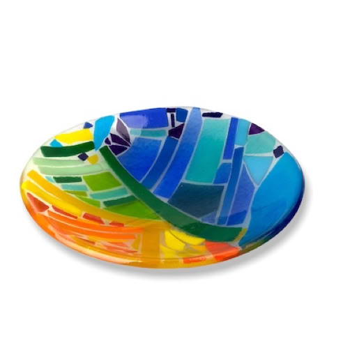 fused glass bowl