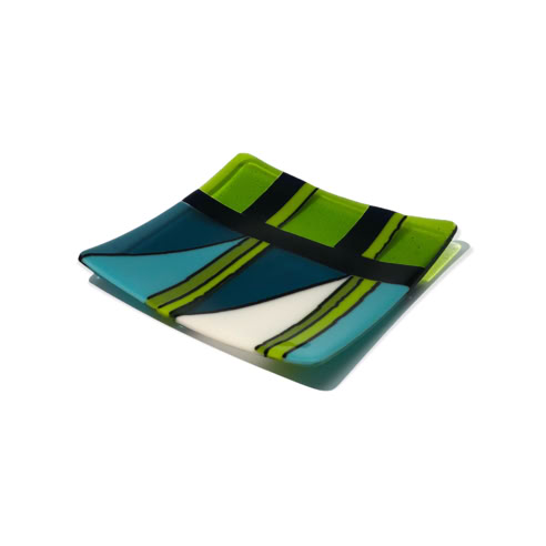 fused glass tray